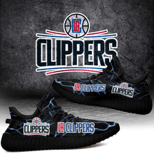 Load image into Gallery viewer, LA Clippers NBA Like Yeezy Shoes Lightning Black Edition Gift For Fans T0811-V08-18
