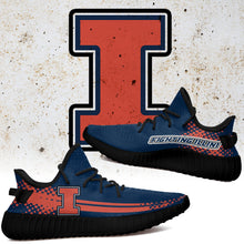 Load image into Gallery viewer, Illinois fighting illini NCAA Sport Teams Like Yeezy Boost Shoes T10711 164