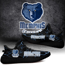 Load image into Gallery viewer, Memphis Grizzlies NBA Like Yeezy Shoes Lightning Black Edition Gift For Fans T0811-V08-16