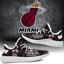 Load image into Gallery viewer, Miami Heat NBA Like Yeezy Shoes Lightning Black Edition Gift For Fans T0811-V08-15