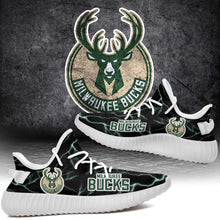 Load image into Gallery viewer, Milwaukee Bucks NBA Like Yeezy Shoes Lightning Black Edition Gift For Fans T0811-V08-14