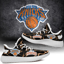Load image into Gallery viewer, New York Knicks NBA Like Yeezy Shoes Lightning Black Edition Gift For Fans T0811-V08-11