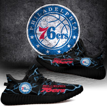 Load image into Gallery viewer, Philadelphia 76ers NBA Like Yeezy Shoes Lightning Black Edition Gift For Fans T0811-V08-8