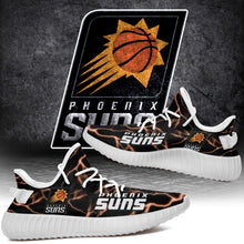 Load image into Gallery viewer, Phoenix Suns NBA Like Yeezy Shoes Lightning Black Edition Gift For Fans T0811-V08-7