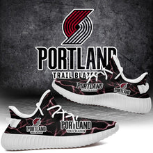 Load image into Gallery viewer, Portland Trail Blazers NBA Like Yeezy Shoes Lightning Black Edition Gift For Fans T0811-V08-6