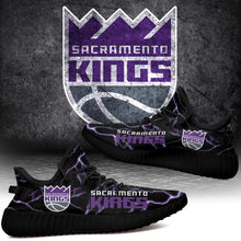 Load image into Gallery viewer, Sacramento Kings NBA Like Yeezy Shoes Lightning Black Edition Gift For Fans T0811-V08-5