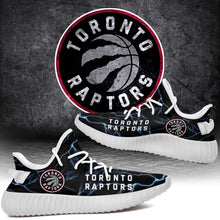 Load image into Gallery viewer, Toronto Raptors NBA Like Yeezy Shoes Lightning Black Edition Gift For Fans T0811-V08-3