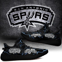 Load image into Gallery viewer, San Antonio Spurs NBA Like Yeezy Shoes Lightning Black Edition Gift For Fans T0811-V08-4