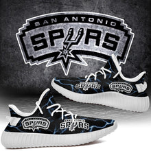 Load image into Gallery viewer, San Antonio Spurs NBA Like Yeezy Shoes Lightning Black Edition Gift For Fans T0811-V08-4
