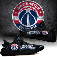 Load image into Gallery viewer, Washington Wizards NBA Like Yeezy Shoes Lightning Black Edition Gift For Fans T0811-V08-1