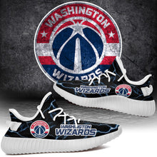Load image into Gallery viewer, Washington Wizards NBA Like Yeezy Shoes Lightning Black Edition Gift For Fans T0811-V08-1