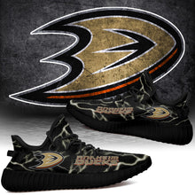 Load image into Gallery viewer, Anaheim Ducks NHL Like Yeezy Shoes Lightning Black Edition Gift For Fans T0811-V08-31