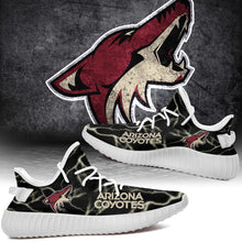 Load image into Gallery viewer, Arizona Coyotes NHL Like Yeezy Shoes Lightning Black Edition Gift For Fans T0811-V08-30