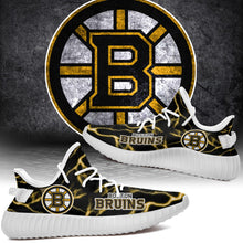 Load image into Gallery viewer, Boston Bruins NHL Like Yeezy Shoes Lightning Black Edition Gift For Fans T0811-V08-29