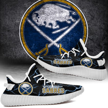 Load image into Gallery viewer, Buffalo Sabres NHL Like Yeezy Shoes Lightning Black Edition Gift For Fans T0811-V08-28