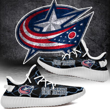 Load image into Gallery viewer, Columbus Blue Jackets NHL Like Yeezy Shoes Lightning Black Edition Gift For Fans T0811-V08-23
