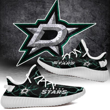Load image into Gallery viewer, Dallas Stars NHL Like Yeezy Shoes Lightning Black Edition Gift For Fans T0811-V08-22