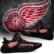 Load image into Gallery viewer, Detroit Red Wings NHL Like Yeezy Shoes Lightning Black Edition Gift For Fans T0811-V08-21