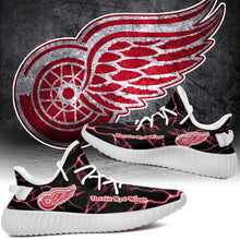 Load image into Gallery viewer, Detroit Red Wings NHL Like Yeezy Shoes Lightning Black Edition Gift For Fans T0811-V08-21