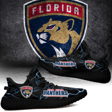 Load image into Gallery viewer, Florida Panthers NHL Like Yeezy Shoes Lightning Black Edition Gift For Fans T0811-V08-19