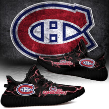 Load image into Gallery viewer, Montr??al Canadiens NHL Like Yeezy Shoes Lightning Black Edition Gift For Fans T0811-V08-16