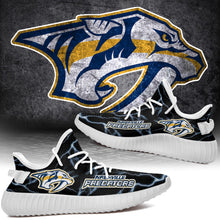 Load image into Gallery viewer, Nashville Predators NHL Like Yeezy Shoes Lightning Black Edition Gift For Fans T0811-V08-15