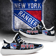 Load image into Gallery viewer, New York Rangers NHL Like Yeezy Shoes Lightning Black Edition Gift For Fans T0811-V08-12