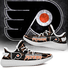 Load image into Gallery viewer, Philadelphia Flyers NHL Like Yeezy Shoes Lightning Black Edition Gift For Fans T0811-V08-10