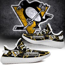 Load image into Gallery viewer, Pittsburgh Penguins NHL Like Yeezy Shoes Lightning Black Edition Gift For Fans T0811-V08-9