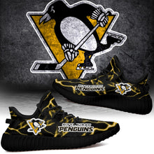 Load image into Gallery viewer, Pittsburgh Penguins NHL Like Yeezy Shoes Lightning Black Edition Gift For Fans T0811-V08-9