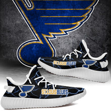 Load image into Gallery viewer, St. Louis Blues NHL Like Yeezy Shoes Lightning Black Edition Gift For Fans T0811-V08-7