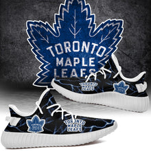 Load image into Gallery viewer, Toronto Maple Leafs NHL Like Yeezy Shoes Lightning Black Edition Gift For Fans T0811-V08-5
