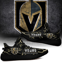 Load image into Gallery viewer, Vegas Golden Knights NHL Like Yeezy Shoes Lightning Black Edition Gift For Fans T0811-V08-3