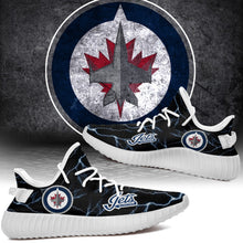 Load image into Gallery viewer, Winnipeg Jets NHL Like Yeezy Shoes Lightning Black Edition Gift For Fans T0811-V08-1