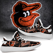 Load image into Gallery viewer, Baltimore Orioles MLB Like Yeezy Shoes Lightning Black Edition Gift For Fans T0811-V08-28