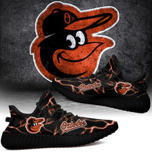 Load image into Gallery viewer, Baltimore Orioles MLB Like Yeezy Shoes Lightning Black Edition Gift For Fans T0811-V08-28