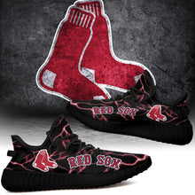 Load image into Gallery viewer, Boston Red Sox MLB Like Yeezy Shoes Lightning Black Edition Gift For Fans T0811-V08-27