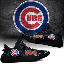 Load image into Gallery viewer, Chicago Cubs MLB Like Yeezy Shoes Lightning Black Edition Gift For Fans T0811-V08-26