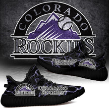 Load image into Gallery viewer, Colorado Rockies MLB Like Yeezy Shoes Lightning Black Edition Gift For Fans T0811-V08-22