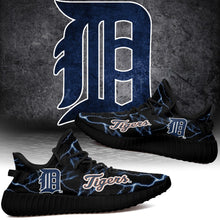 Load image into Gallery viewer, Detroit Tigers MLB Like Yeezy Shoes Lightning Black Edition Gift For Fans T0811-V08-21