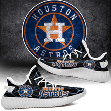 Load image into Gallery viewer, Houston Astros MLB Like Yeezy Shoes Lightning Black Edition Gift For Fans T0811-V08-20