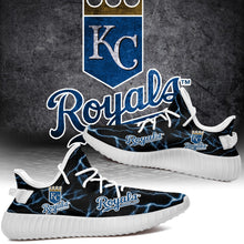 Load image into Gallery viewer, Kansas City Royals MLB Like Yeezy Shoes Lightning Black Edition Gift For Fans T0811-V08-19