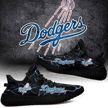 Load image into Gallery viewer, Los Angeles Dodgers MLB Like Yeezy Shoes Lightning Black Edition Gift For Fans T0811-V08-17