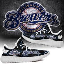 Load image into Gallery viewer, Milwaukee Brewers MLB Like Yeezy Shoes Lightning Black Edition Gift For Fans T0811-V08-15