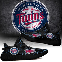 Load image into Gallery viewer, Minnesota Twins MLB Like Yeezy Shoes Lightning Black Edition Gift For Fans T0811-V08-14