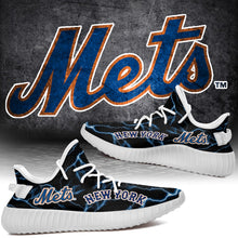 Load image into Gallery viewer, New York Mets MLB Like Yeezy Shoes Lightning Black Edition Gift For Fans T0811-V08-13