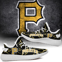 Load image into Gallery viewer, Pittsburgh Pirates NHL Like Yeezy Shoes Lightning Black Edition Gift For Fans T0811-V08-1