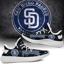 Load image into Gallery viewer, San Diego Padres MLB Like Yeezy Shoes Lightning Black Edition Gift For Fans T0811-V08-9