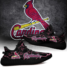 Load image into Gallery viewer, St. Louis Cardinals MLB Like Yeezy Shoes Lightning Black Edition Gift For Fans T0811-V08-6