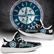 Load image into Gallery viewer, Seattle Mariners MLB Like Yeezy Shoes Lightning Black Edition Gift For Fans T0811-V08-7